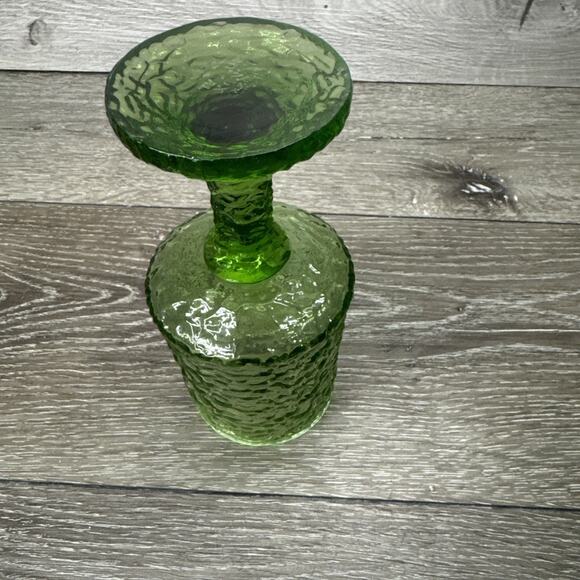 Lenox Impromptu Hand Blown Crystal Glasses 7” Avocado Green Goblets ~1 Pc - Picture 8 of 8